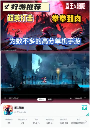 【单机游戏推荐】重生细胞，玩了就停不下来