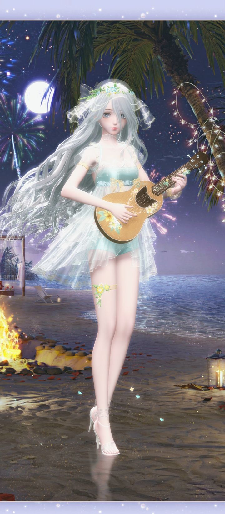 女儿的海边泳衣截图