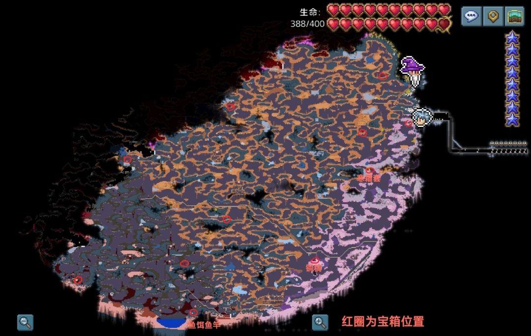 拉莱耶迷宫宝箱（大部分）及环境宝箱点位截图