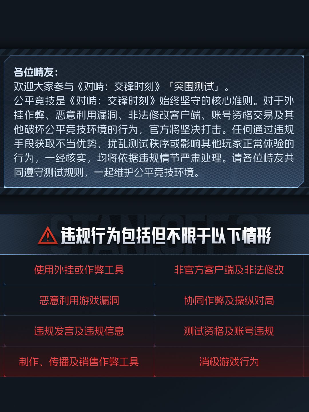 「突围测试」社区安全公告 2