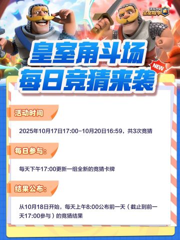 皇室角斗场每日竞猜即将更新~