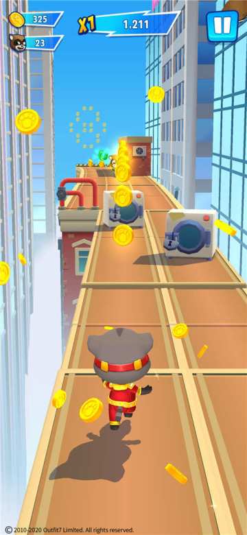 玩到忘却时间的趣味闯关游戏——《汤姆猫英雄跑酷》