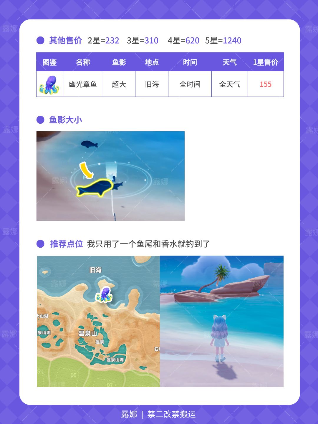 心动小镇 幽光章鱼攻略 时间天气鱼影点位 2