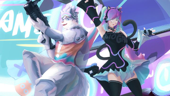 【SS17创作】彩虹电极&极光火花（动态壁纸）截图