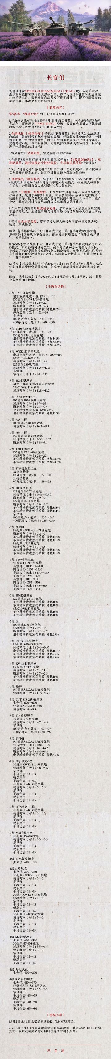 #坦克连# 第五赛季“极速对决”开启！F系轮式科技线、据点模式、新地图、音效升级、升级型配件和大量平衡性调整来啦！