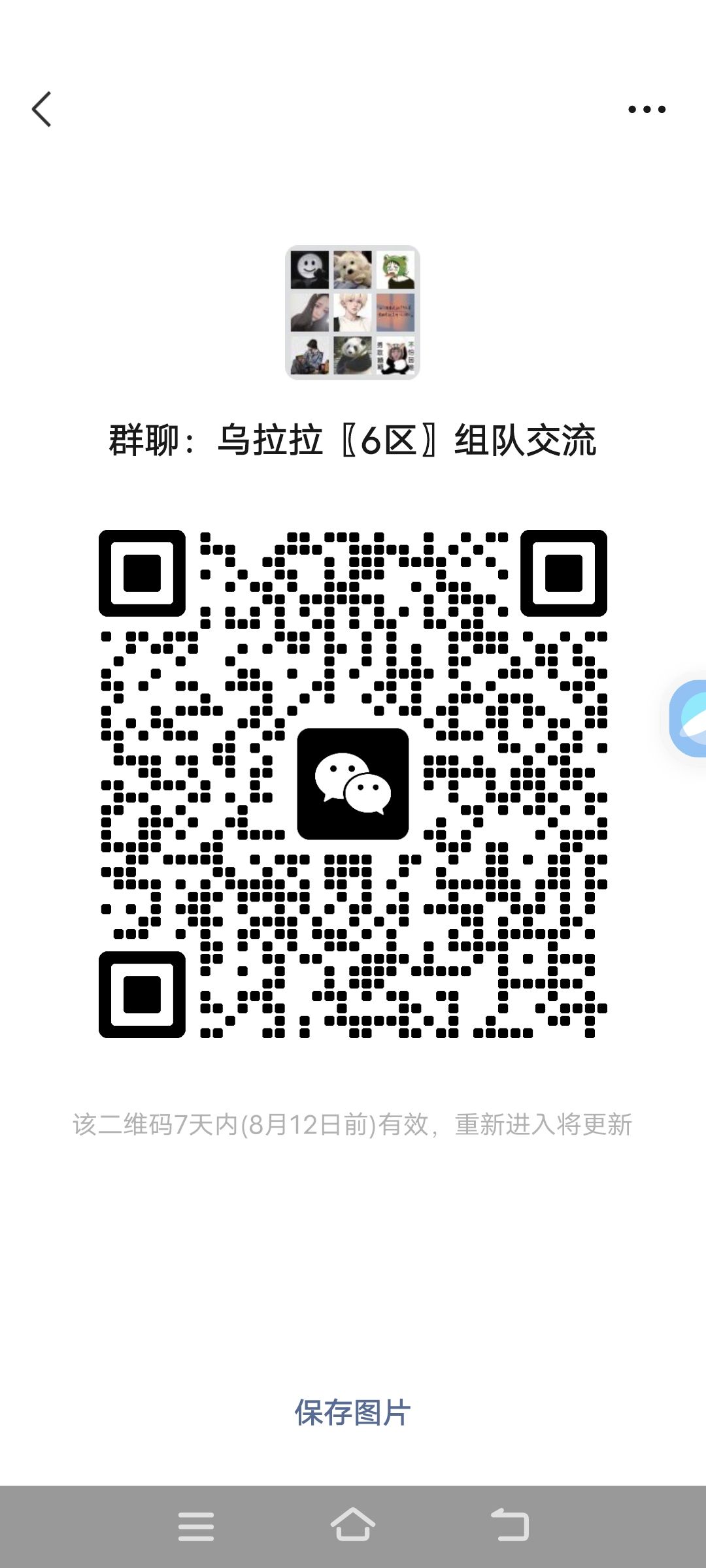 6区组队交流群 1