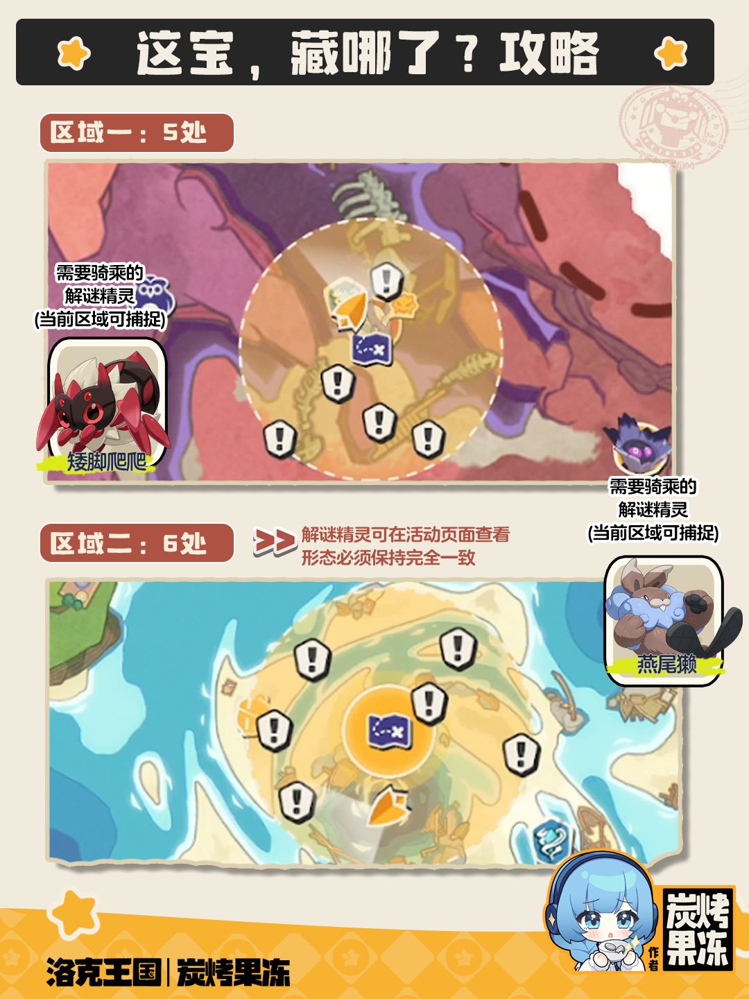 洛克王国世界：这宝藏哪了完整点位攻略截图