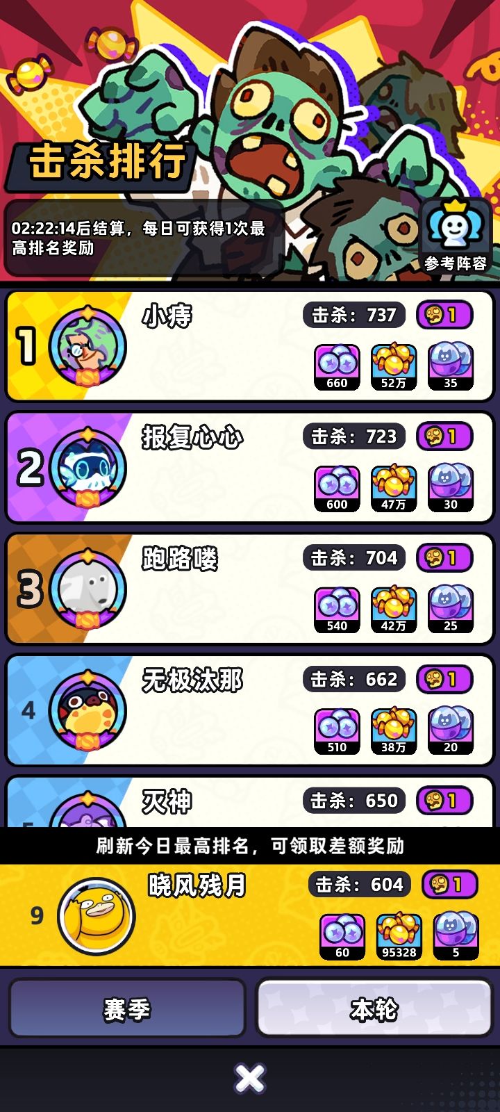 来点差不多的队友截图