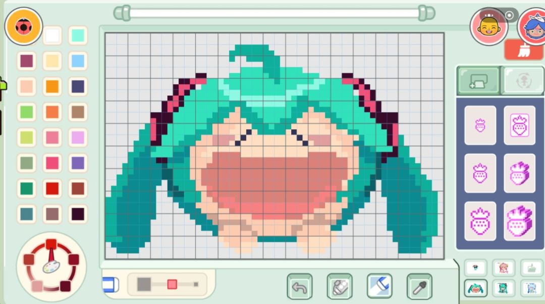 米加小镇拼豆图纸:初音篇 3