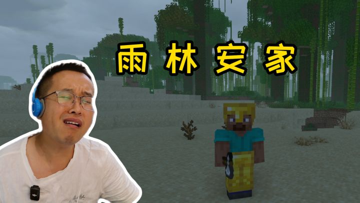 我的世界萌新生存15：热带雨林安家，资源嗷嗷多截图