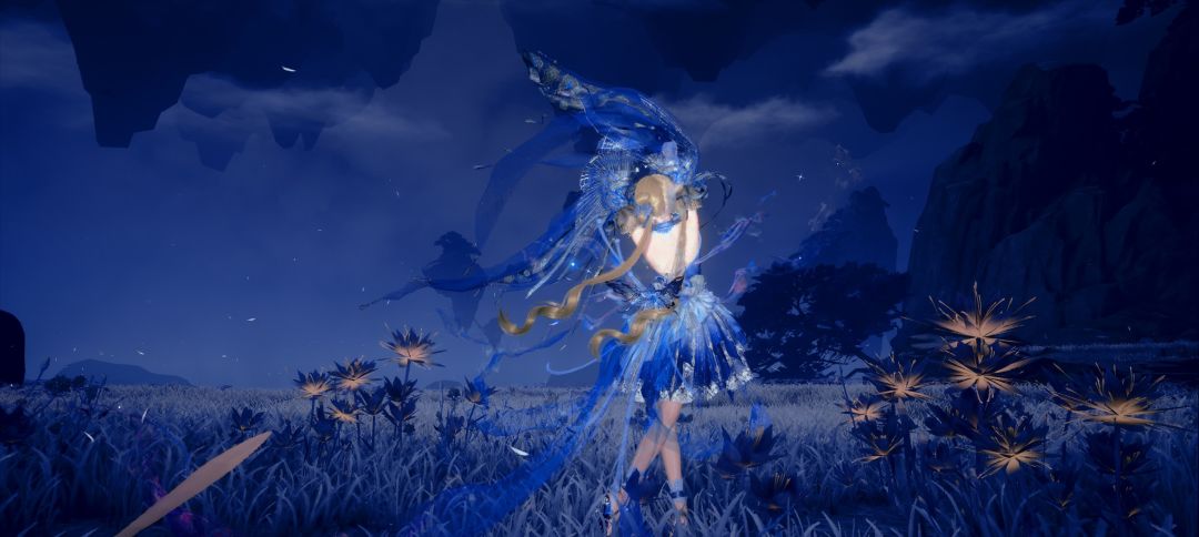 永夜盛开的蓝色花朵 3