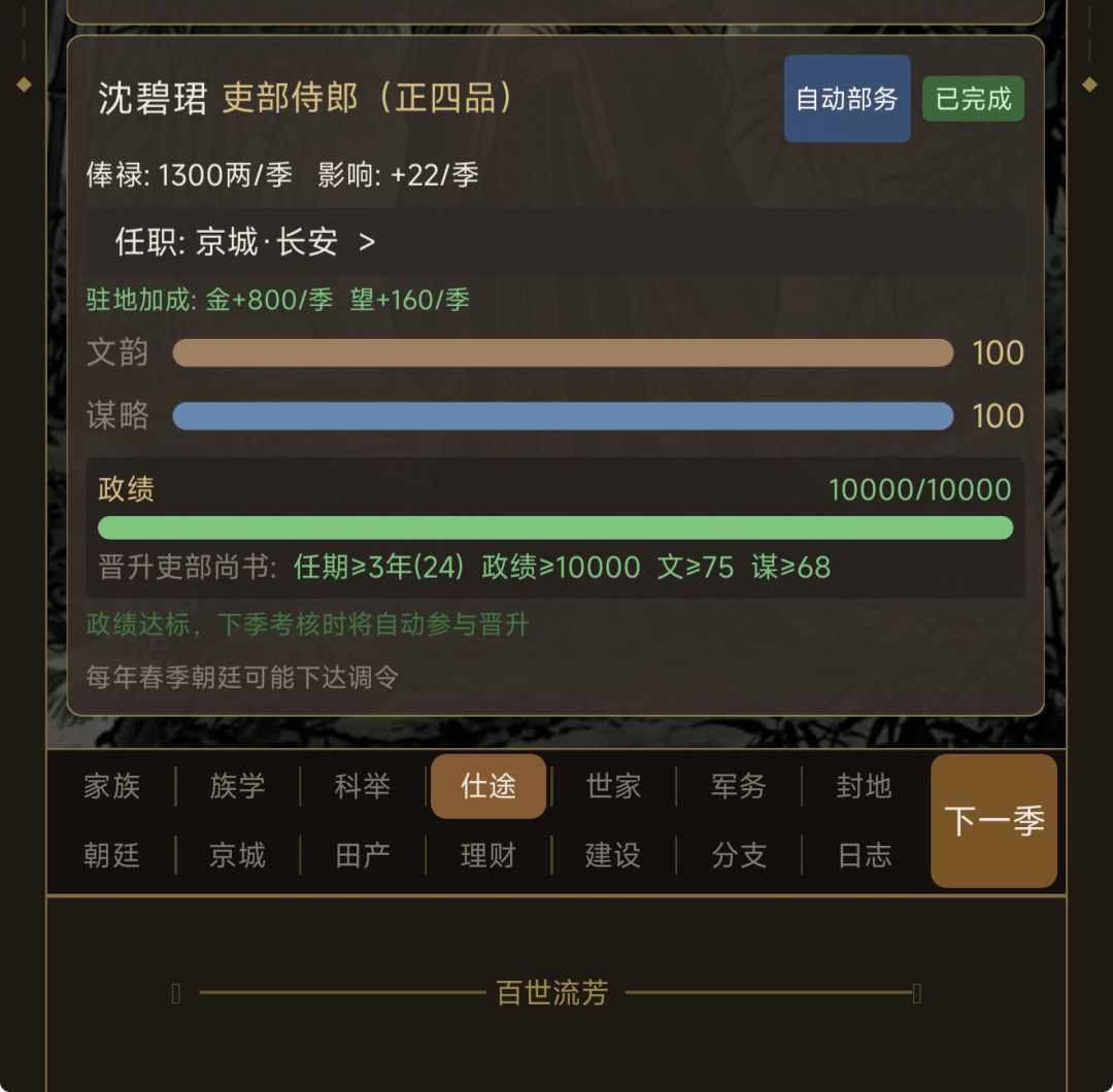 为什么有些人不能当继承人?侍郎不能升? 2