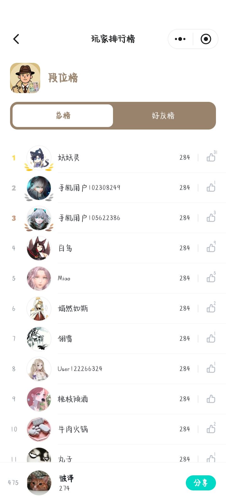 为什么比人家少了10个⭐截图