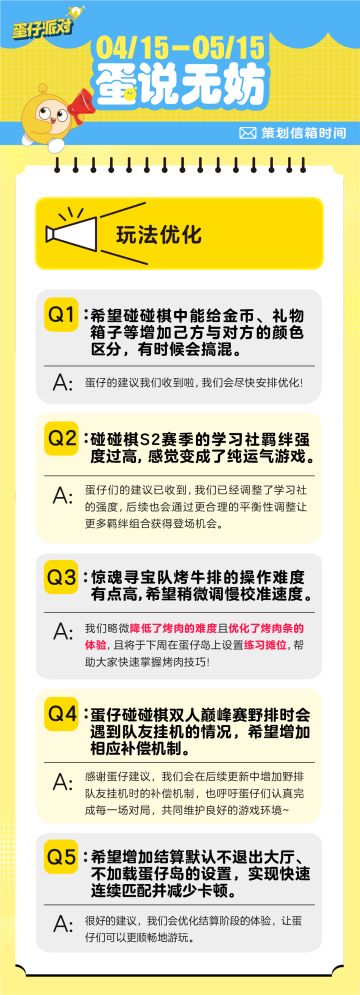 【蛋说无妨】5月Q&A