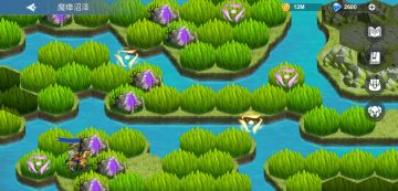 野外 - 时空秘境 - 魔障沼泽。路线点位图