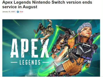 【快讯】Apex英雄Switch版8月4日停止服务