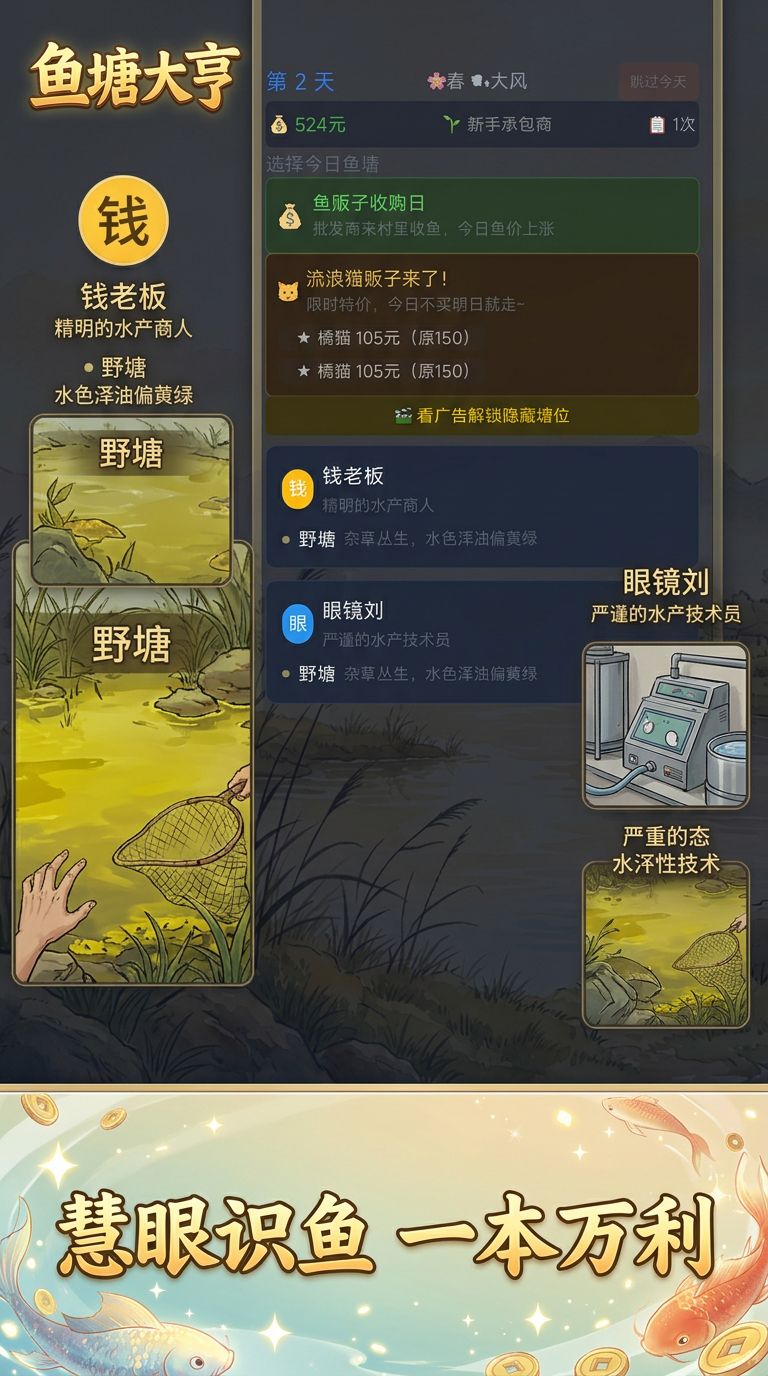游戏上新,鱼塘大亨 3