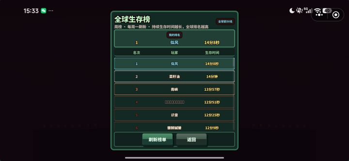 我只打了三把
（刷出金钱用金钱，前面个升级都不用点耐久，只用烟花塔就行了）截图