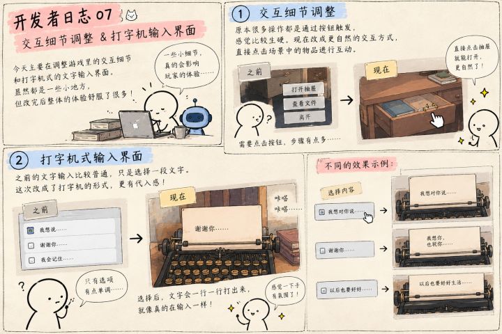 开发者日志 07|游戏里的小细节,也值得认真打磨!截图