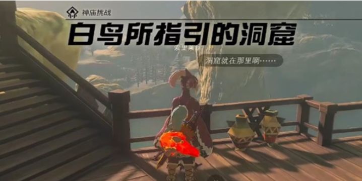 塞尔达传说王国之泪白鸟所指引的洞窟神庙怎么过截图