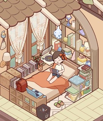 严丝合缝书房卧室一体