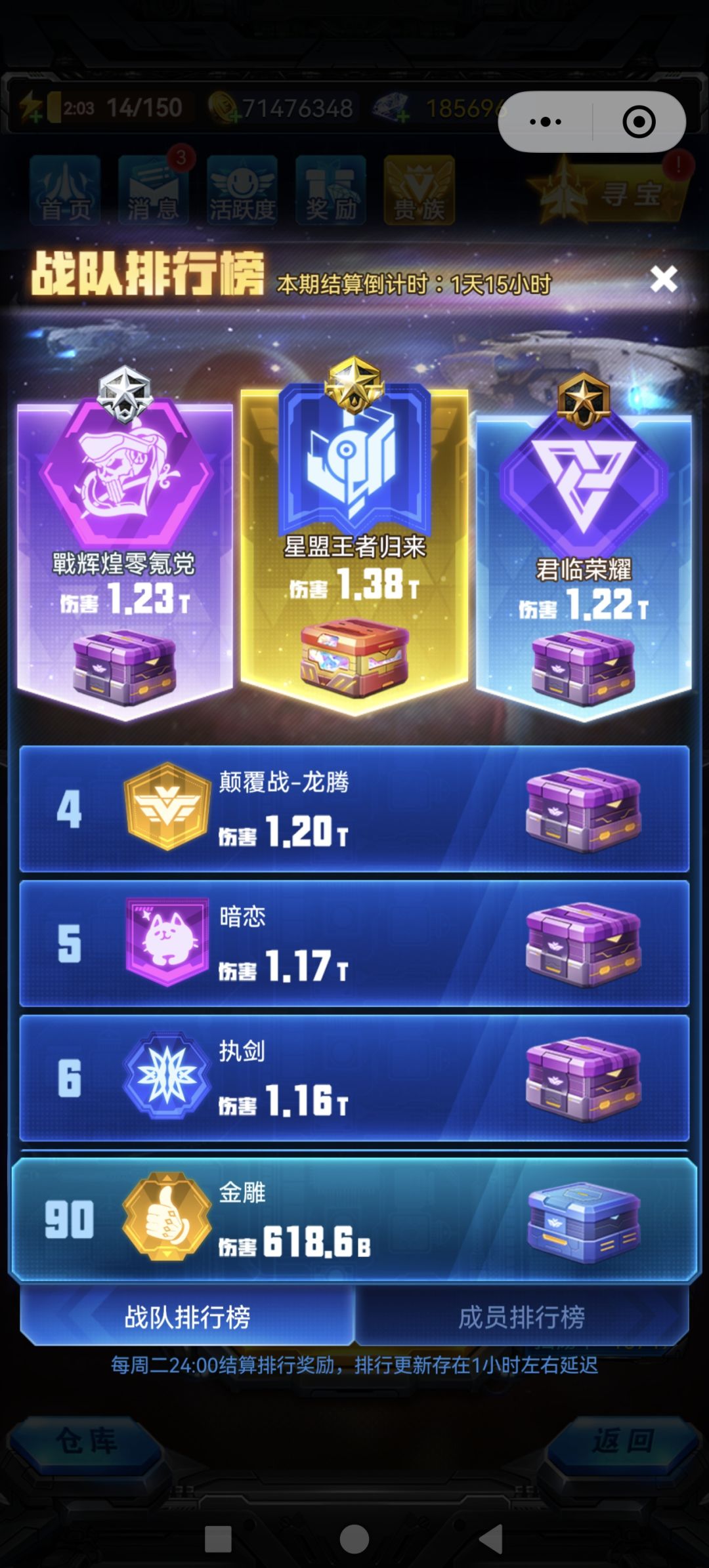 百强战队金雕升10级预招人 3