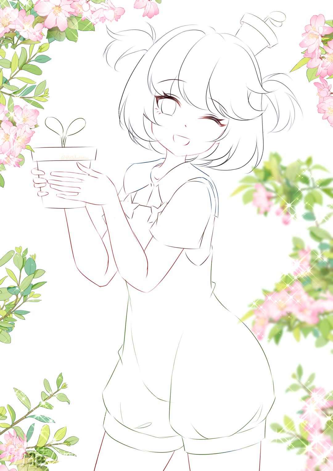 【绘画】画了暴吵萌厨的皮肤—星苗絮语 2