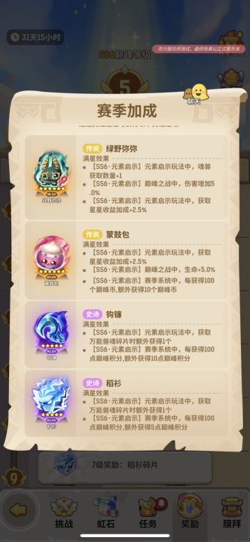 【元素启示SS6】关卡攻略《雷》-更完
目前已知关卡怪物属性跟人物等级无关系，所以直接无脑莽。
特别提醒一点，一定要队友四个魂全部激活后再玩关卡，每个魂的效果很好，加星星和兽魂。
—————————
第一天 （珍珠体力5➕20体力）*4
火-四级、雷-五级、土-四级、冰-六级
第1、2关:1火
第3、4关:1土
第5、6关:2冰
第7、8关:2电
第9-16关:2冰➕2雷
第17、18关:5火
第