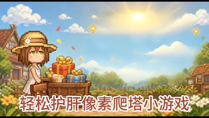 轻松护肝像素爬塔小游戏截图