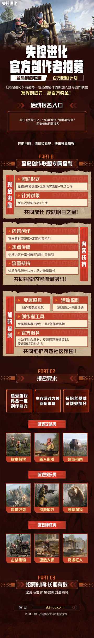 失控进化官方创作者招募，百万激励计划！