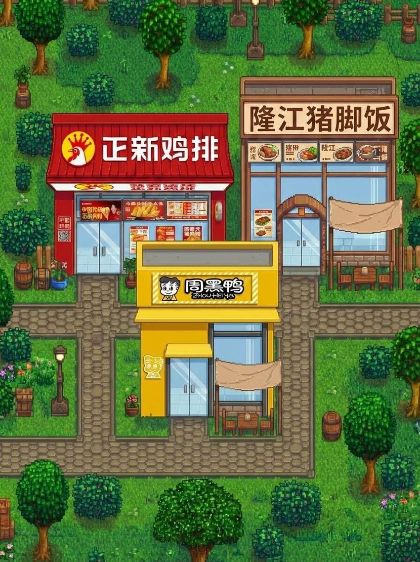 县城MOD火了!万达猪脚饭直接搬进鹈鹕镇 2