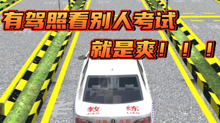 【驾考模拟3D】教练对不起了！但我真的一碰到方向盘就控制不了自己的手脚！截图