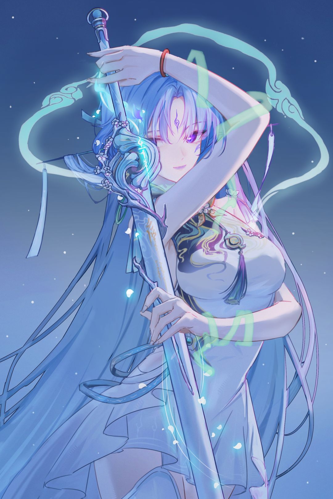 蓝发少女的可爱心魔与温柔自我 1