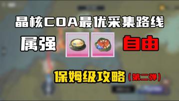 暗与冰！实现属强自由第二弹！晶核最优采集路线保姆级教学！
