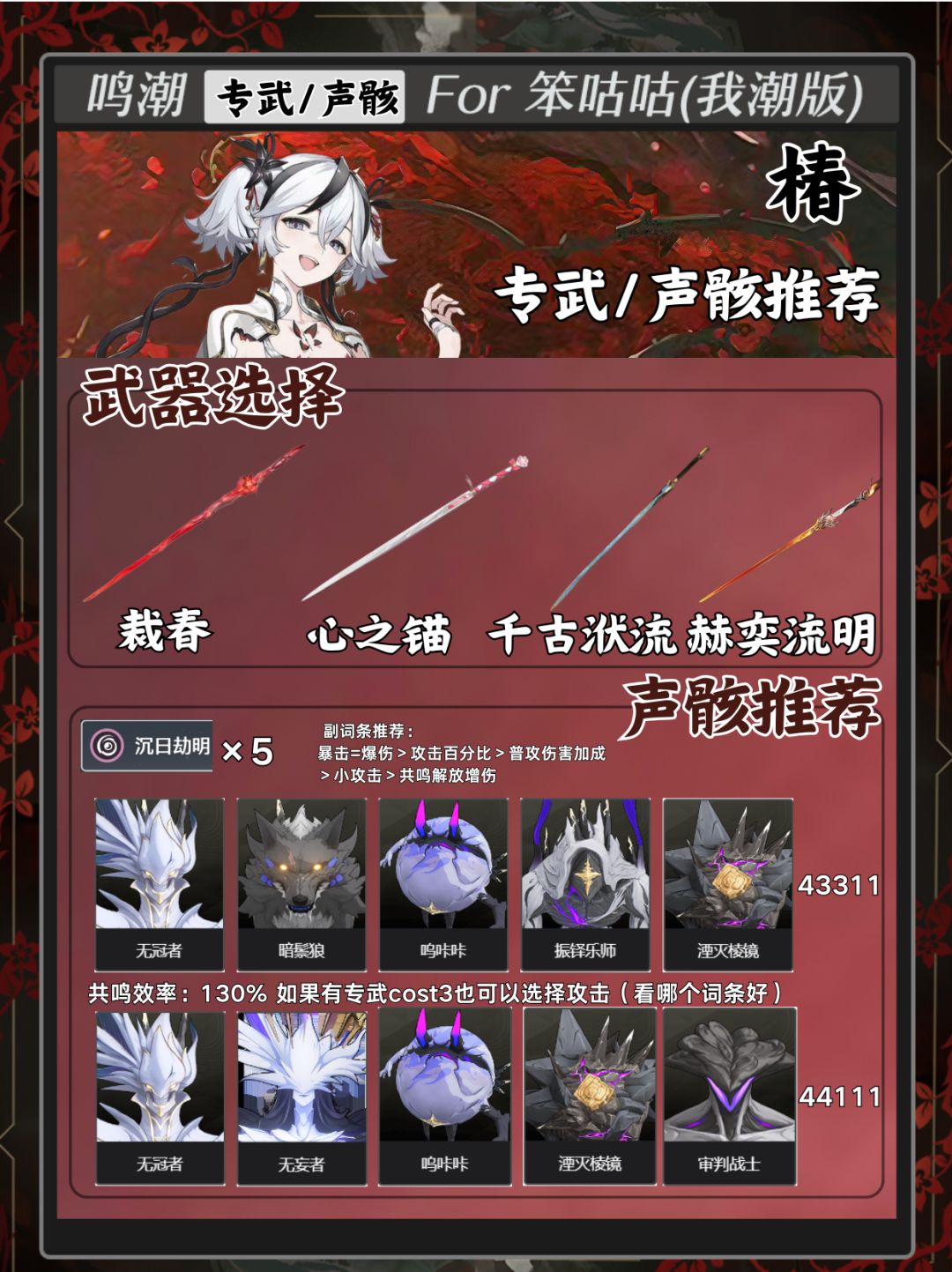 鸣潮｜1.4版本「椿」攻略 2