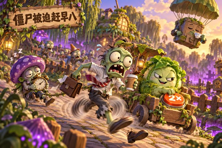 【更新公告】花园开启二倍速,僵尸被迫赶早八!截图