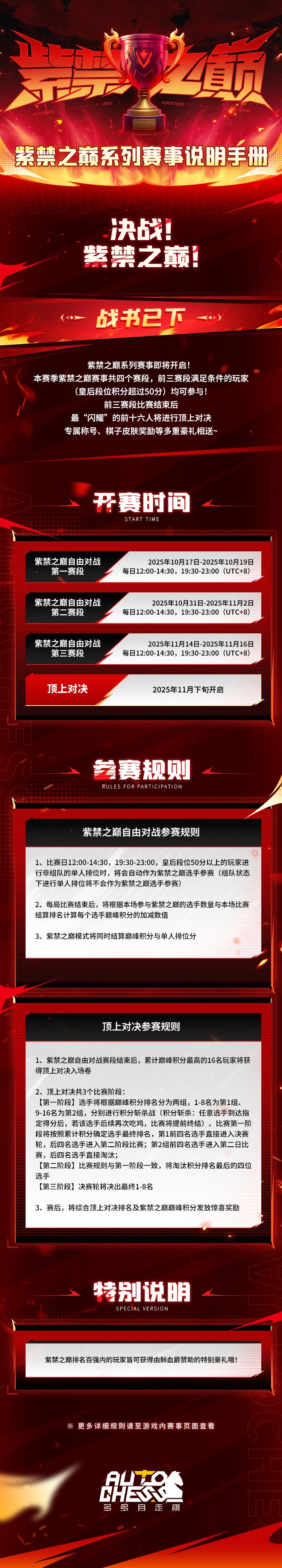 赛事|开战!紫禁之巅系列赛事说明手册 1