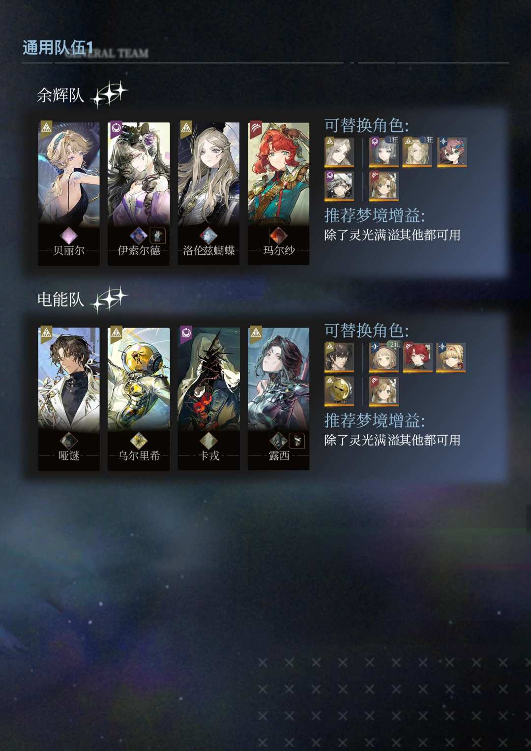 醒梦域 第15期 (5/1) 配队建议[互助贴] 3