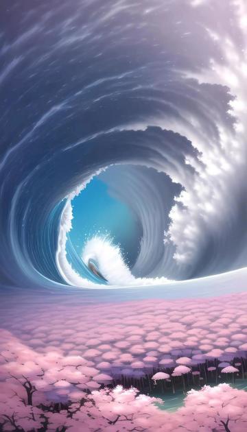 上位水神忘川，下图是忘川的水量