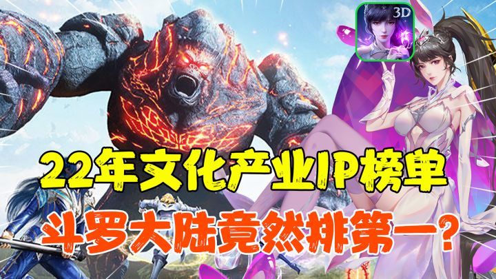 【热游测评】2022文化产业榜单,斗罗大陆竟然超过王者原神拿下第一?IP衍生手游魂师对决也原地起飞?#斗罗新春版本#截图