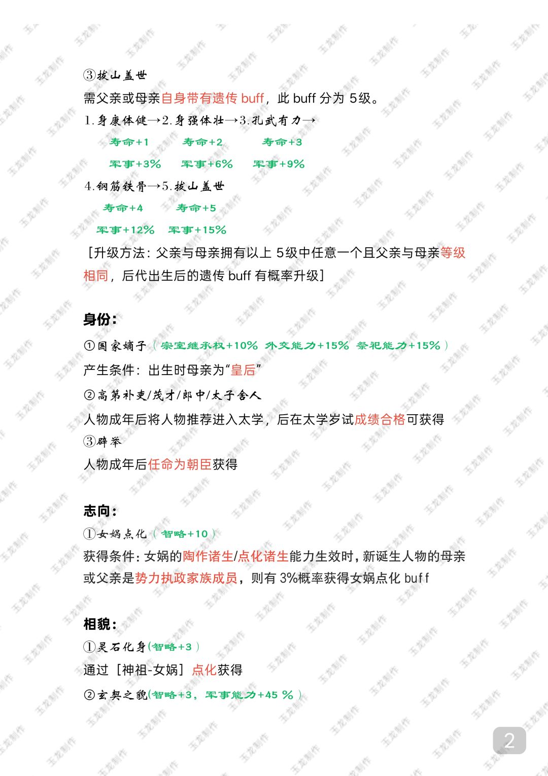 人物超多buff叠加(2.6)三版79buff 3