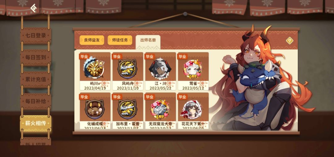 感谢徒弟们!19位徒弟了。 1