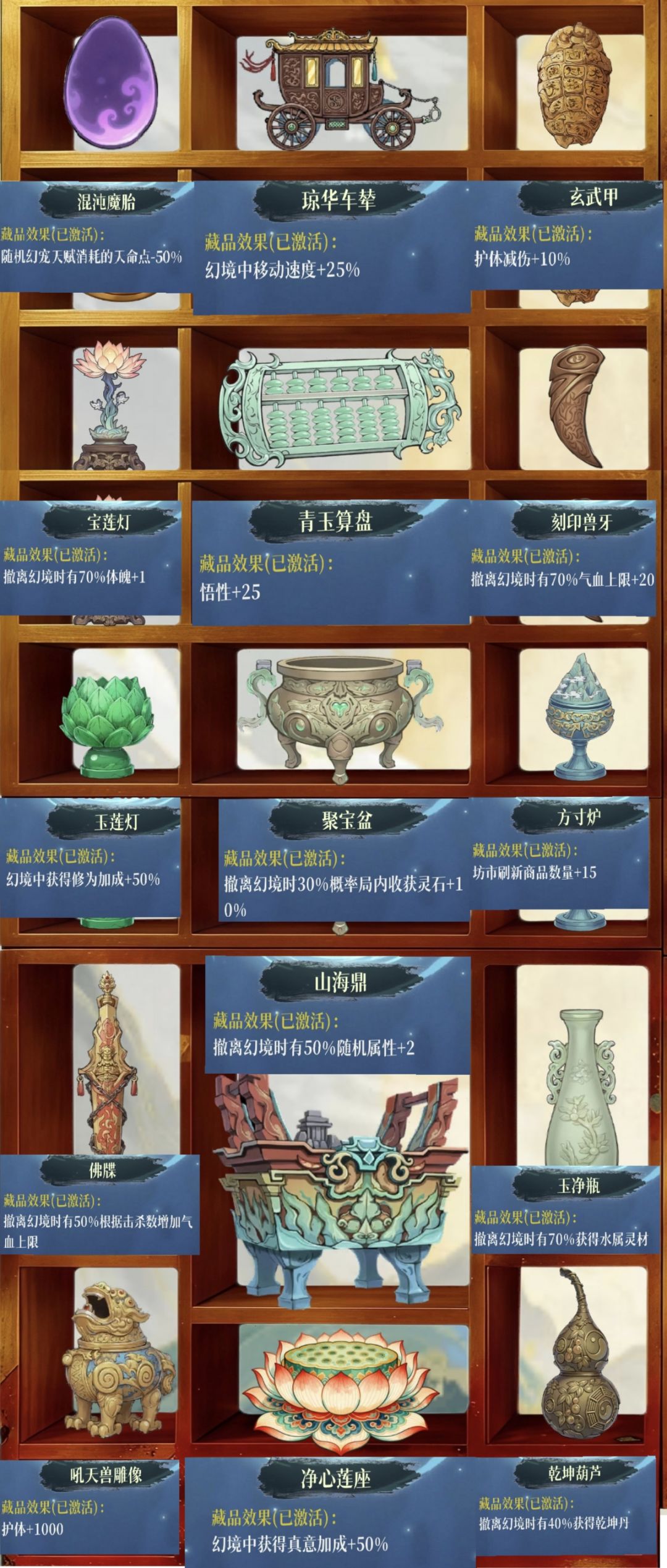 全藏品及效果一图浏览截图