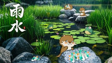 山海节气丨雨水润时獭祭忙