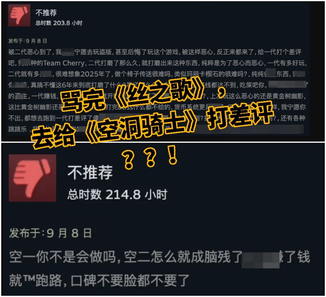 《丝之歌》差评蔓延,牵连前作《空洞骑士》 1
