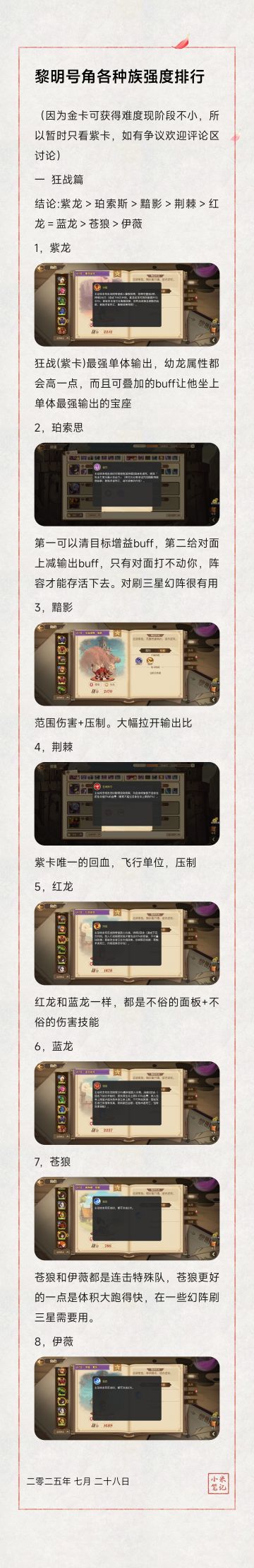 黎明号角英雄强度排行