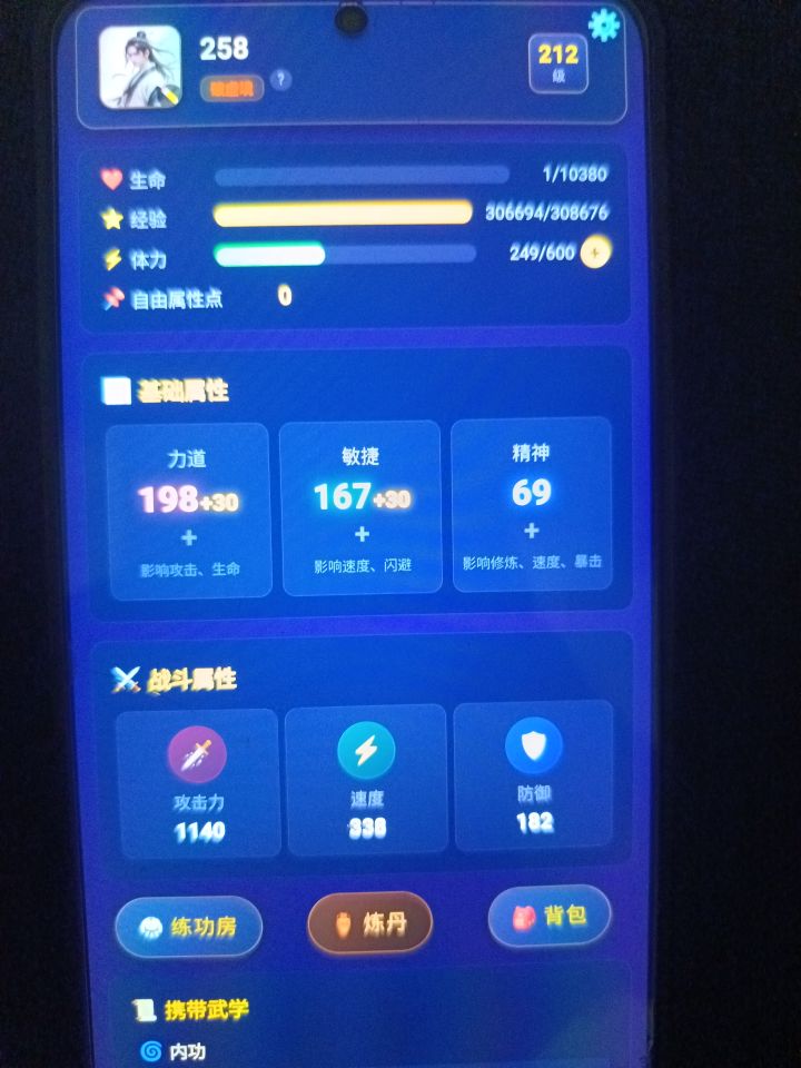 东西不见了,武功内功也是截图