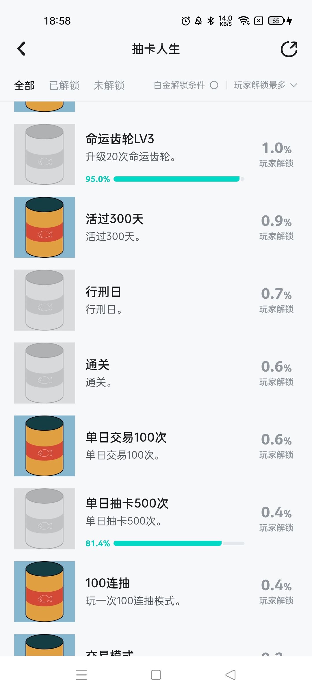 后面的成就拿到了,才发现前面成就没有 1