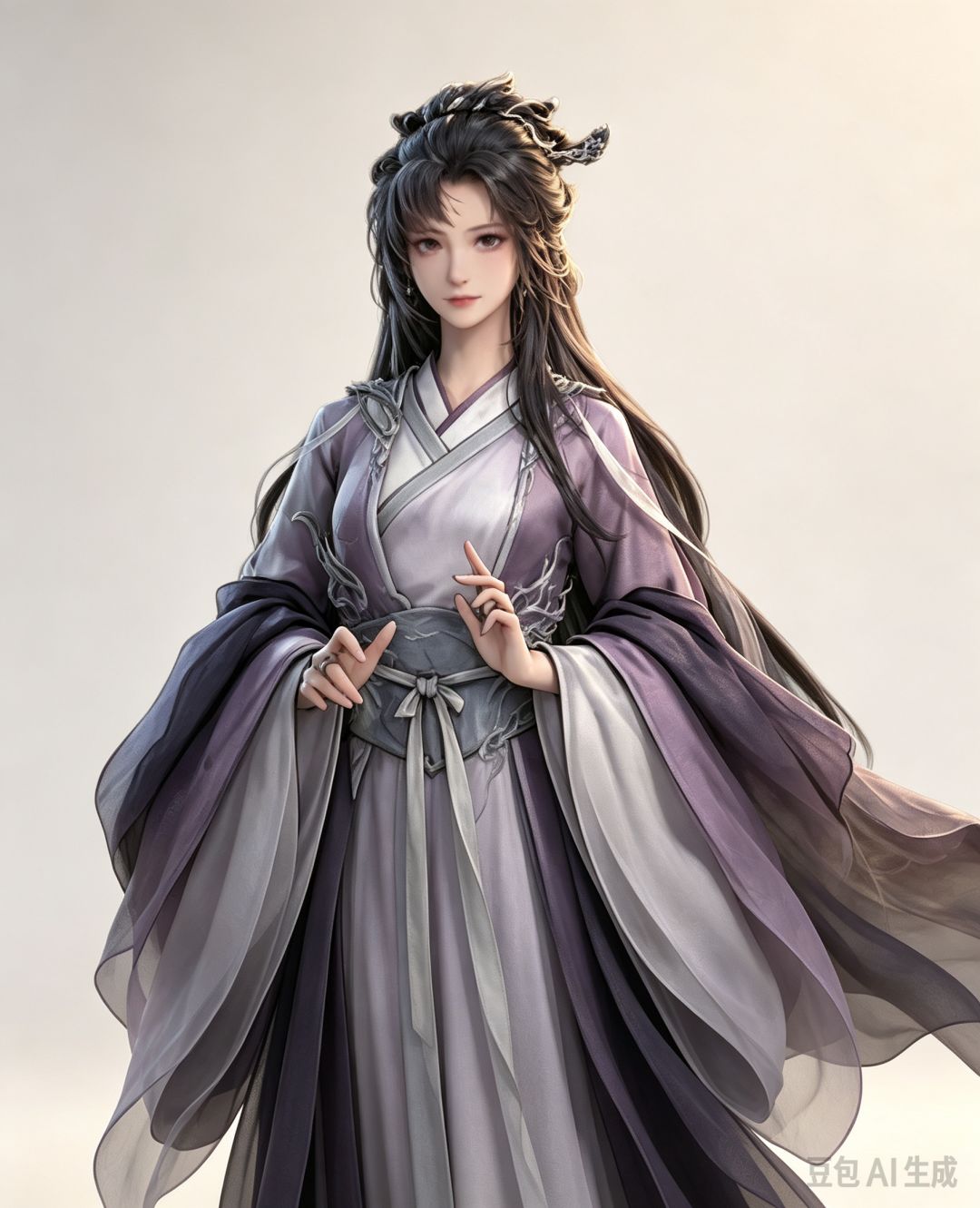 分享一下用豆包整的鬼谷八荒女角色的AI图 18
