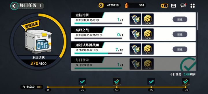 每日的副本劵太少了截图